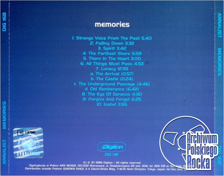 Annalist - Memories