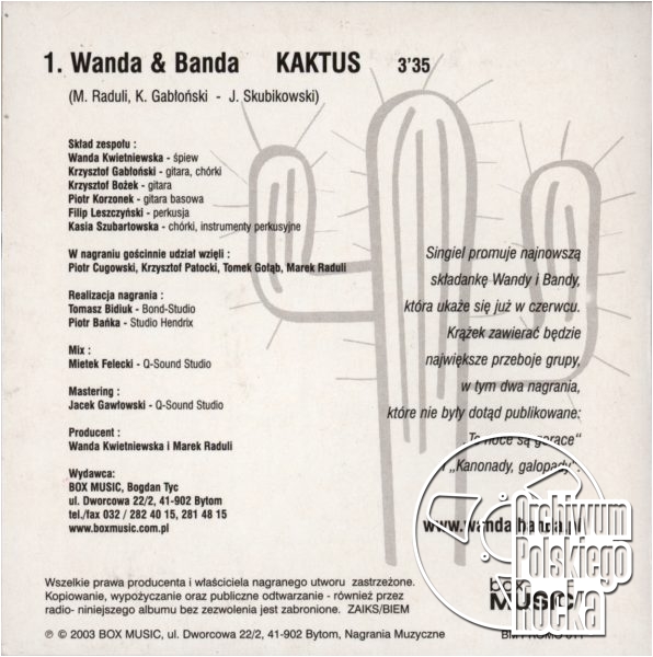 Banda & Wanda - Kaktus