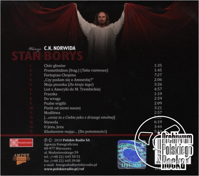 Stan Borys - ...Piszę pamiętnik artysty - hańba temu, kto o tym źle myśli! Wiersze C.K. Norwida