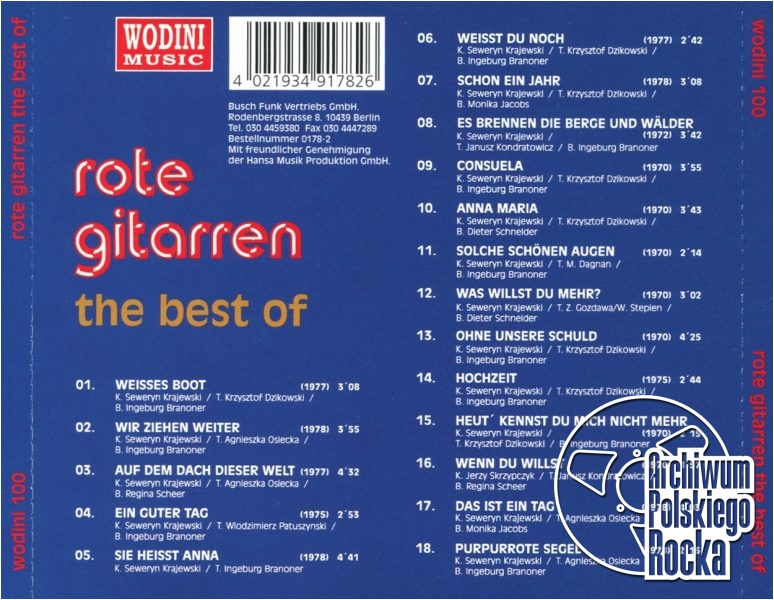 Czerwone Gitary - Rote Gitarren The Best Of
