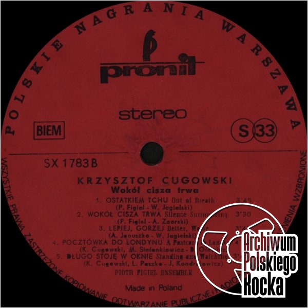 Krzysztof Cugowski - Wokół cisza trwa