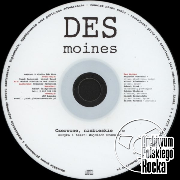 Des Moines - Czerwone, niebieskie