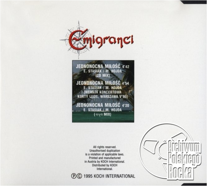Emigranci - Jednonocna miłość