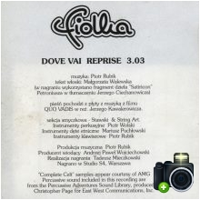 Fiolka - Dove Vai Reprise