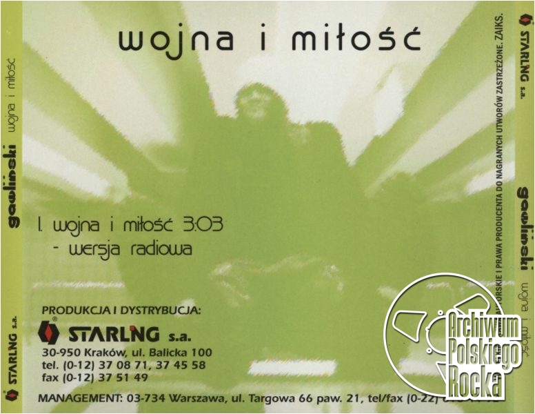 Robert Gawliński - Wojna i miłość