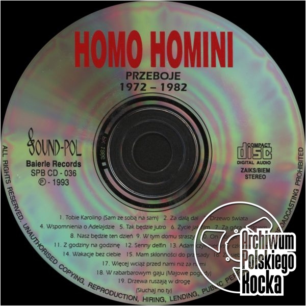 Homo Homini - Przeboje 1972 1982