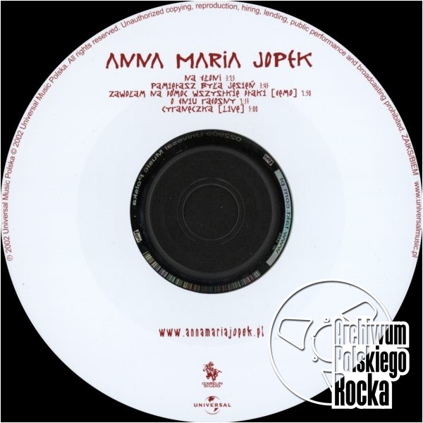 Jopek, Anna Maria - Na dłoni