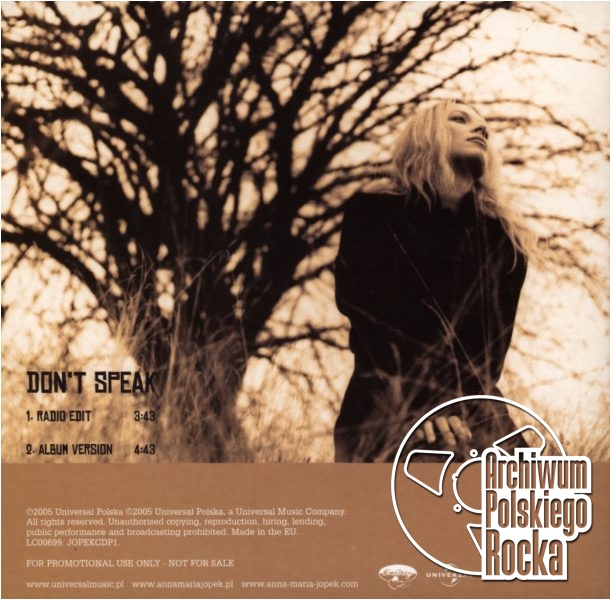 Anna Maria Jopek - Don`t Speak