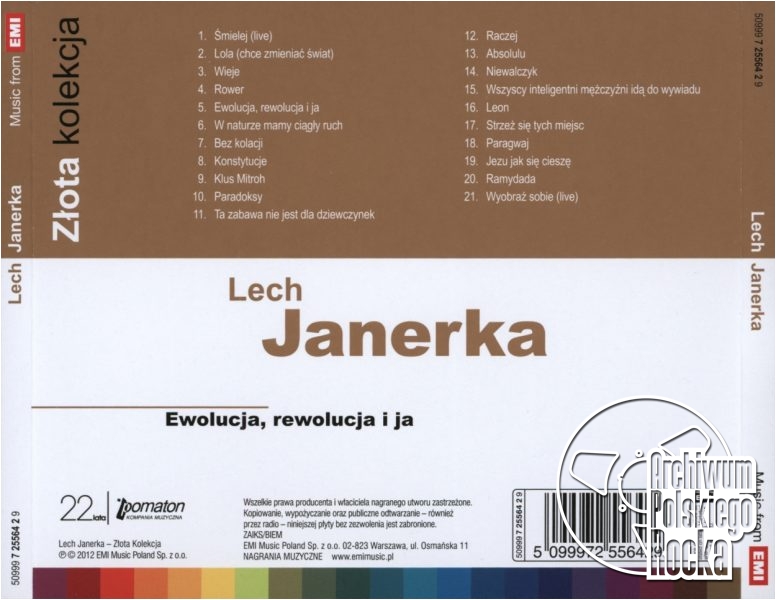 Lech Janerka - Ewolucja, rewolucja i ja