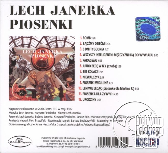 Janerka, Lech - Piosenki