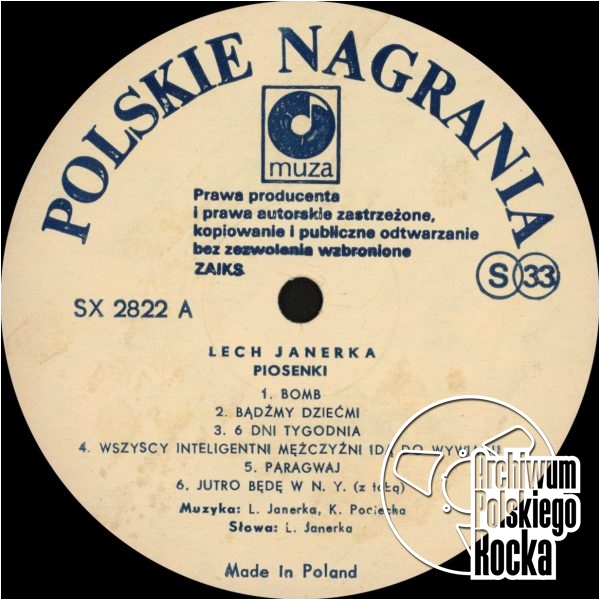 Janerka, Lech - Piosenki