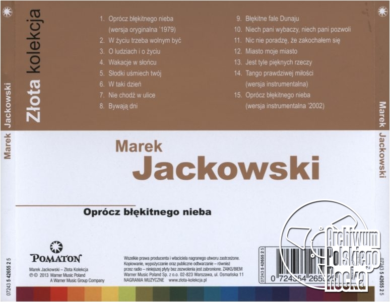 Marek Jackowski - Oprócz błękitnego nieba