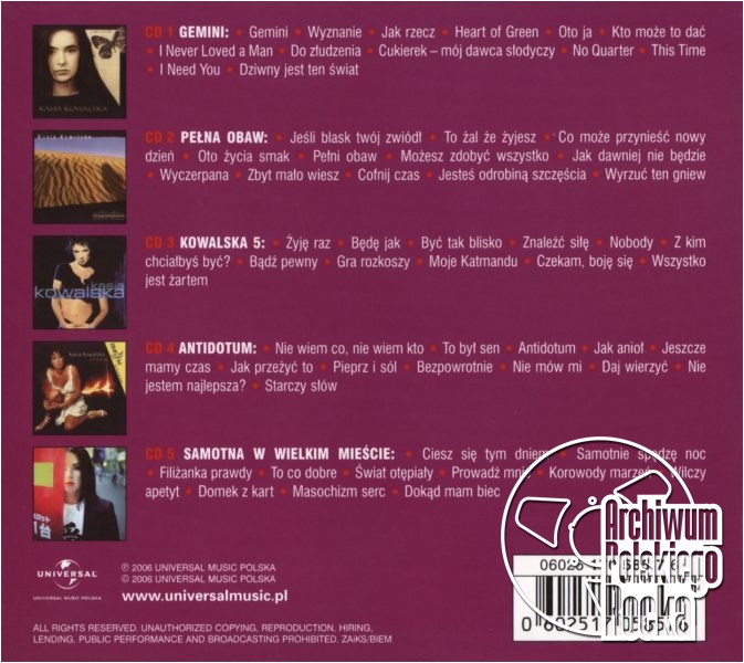 Kowalska, Kasia - 5CD