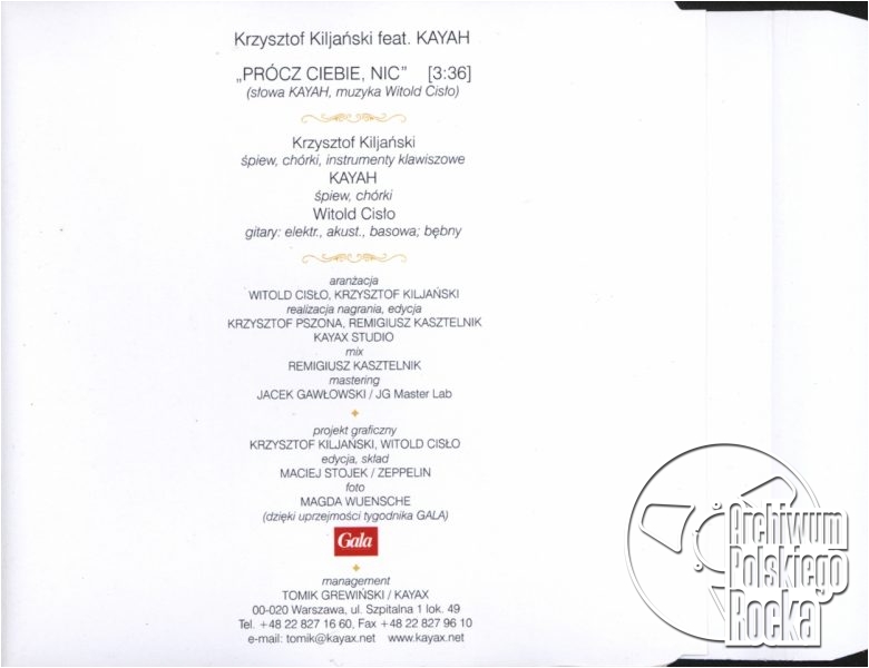 Kiliański & Kayah - Prócz Ciebie, nic