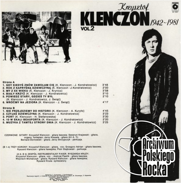 Klenczon, Krzysztof - Muzyka z tamtej strony dnia vol.2