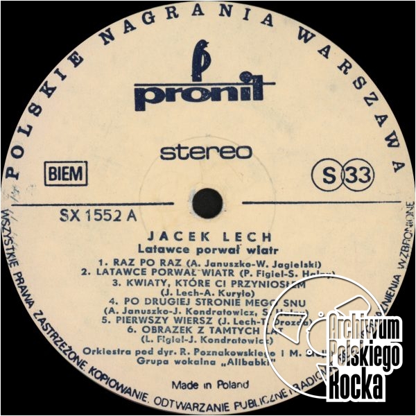 Jacek Lech - Latawce porwał wiatr