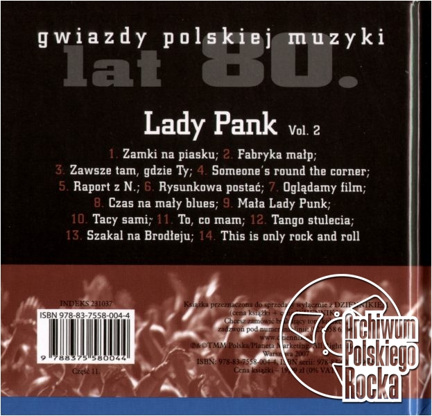 Lady Pank - Gwiazdy polskiej muzyki lat 80, vol. 2