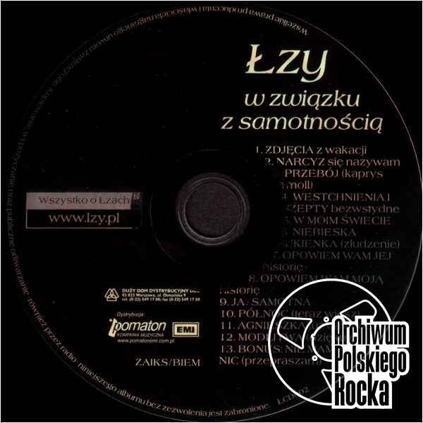 Łzy - W związku z samotnością
