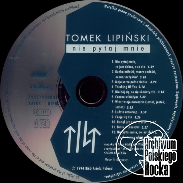 Lipnicki, Tomasz - Nie pytaj mnie