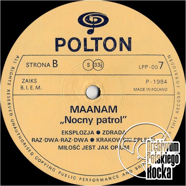Maanam - Nocny patrol