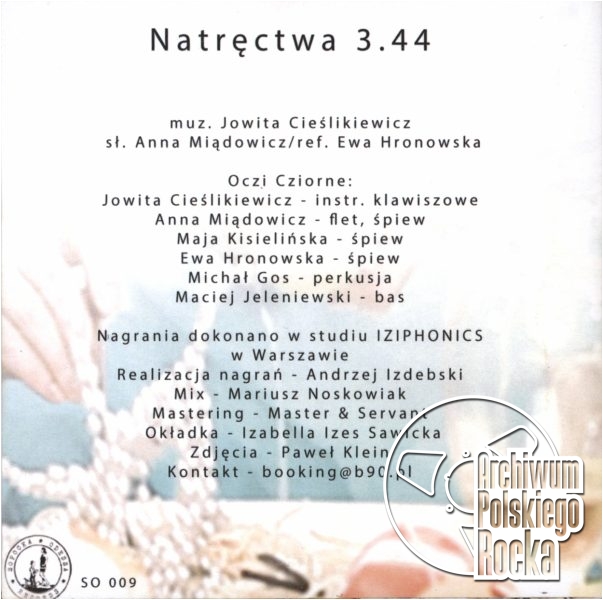 Foto: Paweł Klein
Projekt: Izabella Izes Sawicka Oczy Cziorne - Natręctwa