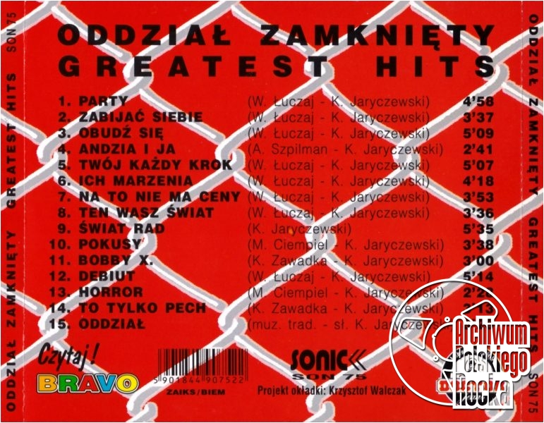 Projekt: Krzysztof Walczak Oddział Zamknięty - Greatest Hits