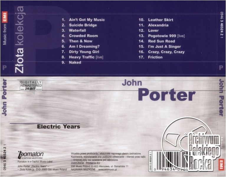 John Porter - Electric Years