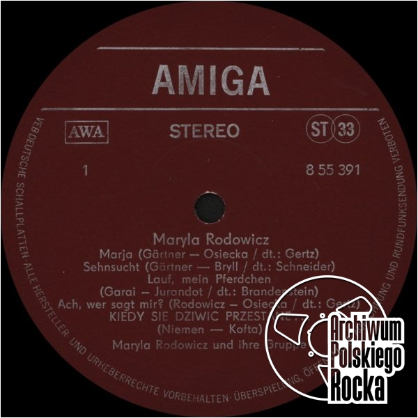 Maryla Rodowicz	- Maryla Rodowicz