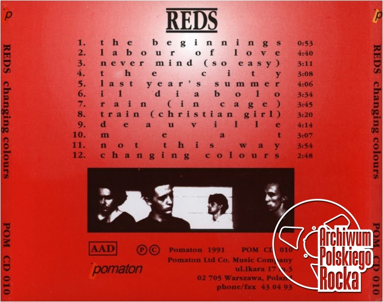 Reds - Changing Colours