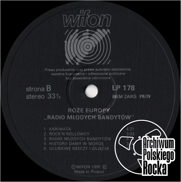 Róże Europy - Radio młodych bandytów