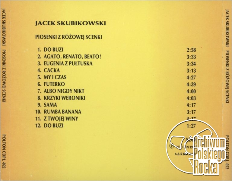 Jacek Skubikowski - Piosenki z różowej scenki