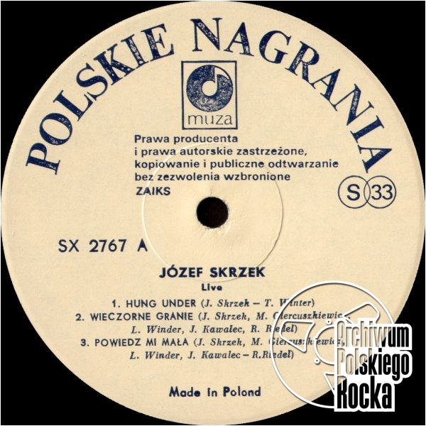 Skrzek, Józef - Live