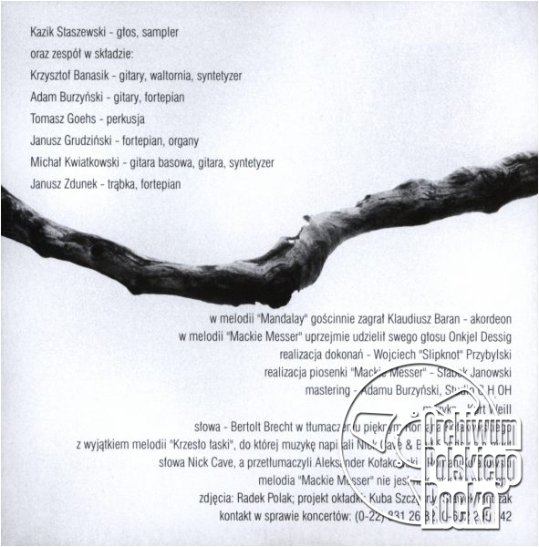 Staszewski, Kazimierz - Melodie Kurta Weill`a i coś ponadto