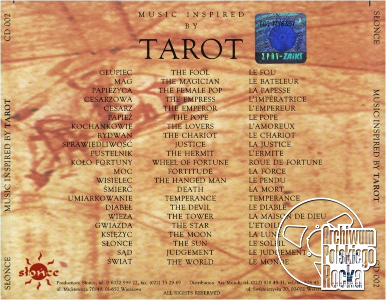 Srzednicki, Robert & Szolc, Artur - Music Inspired By Tarot