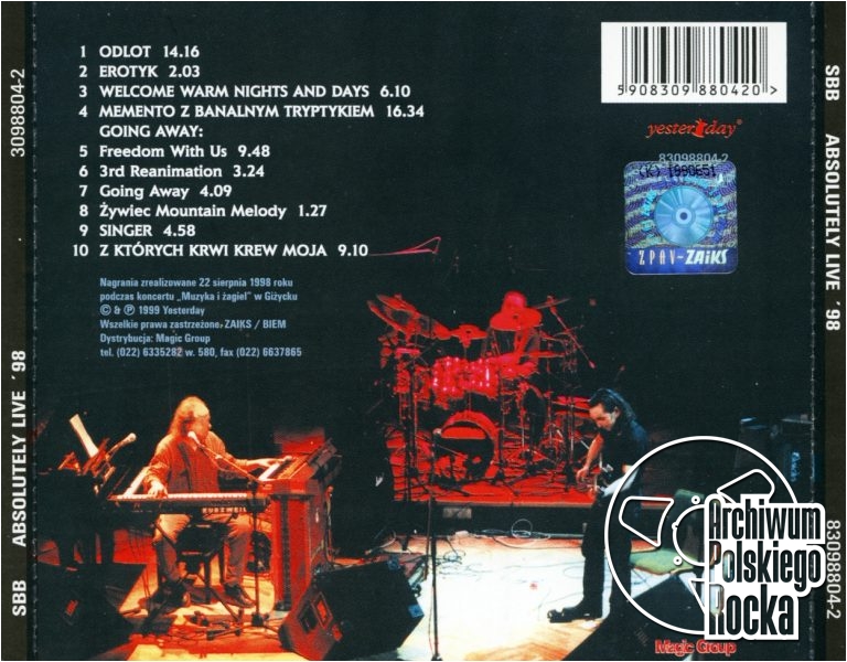 SBB - Absolutely Live `98!