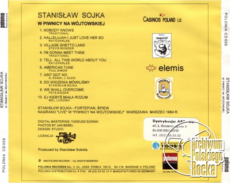 Sojka, Stanisław - W piwnicy na Wójtowskiej
