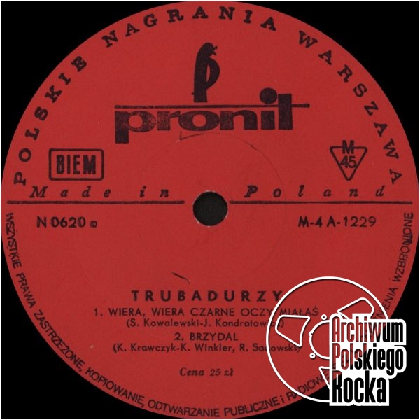 Trubadurzy - Wiera, Wiera