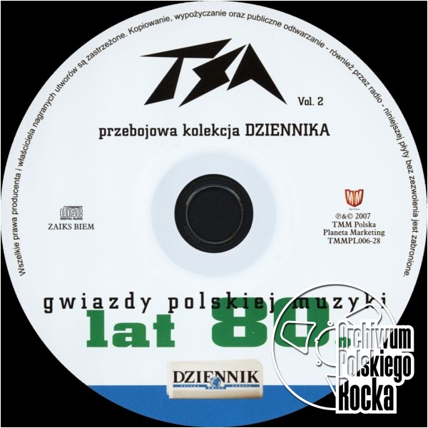 Foto: Mirosław Stępniak, Piotr Makowiec
Projekt: Radosław Jaros TSA - Gwiazdy polskiej muzyki lat 80, vol. 2