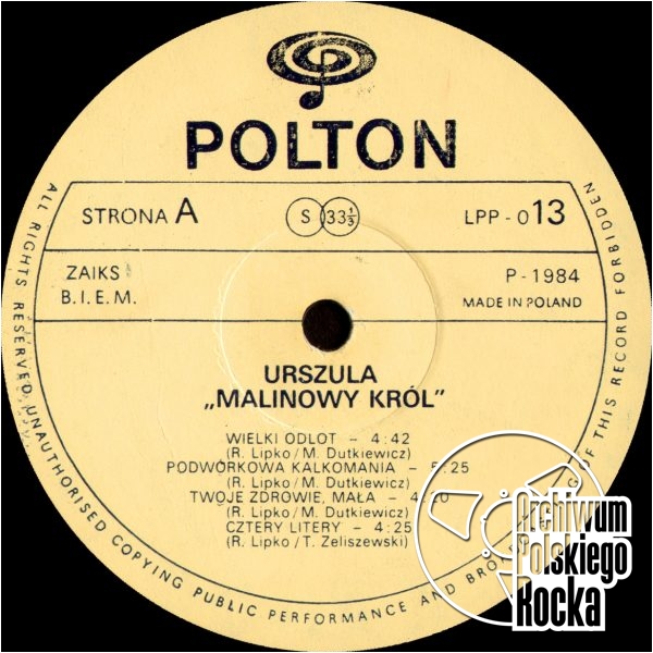Urszula - Malinowy król