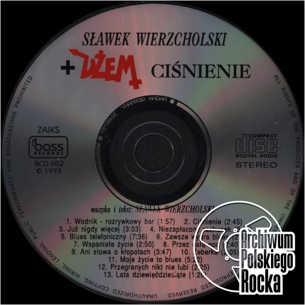 Sławek Wierzcholski + Dżem - Ciśnienie