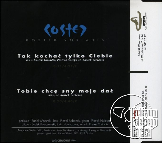 Kostek Yoriadis - Tak kochać tylko Ciebie